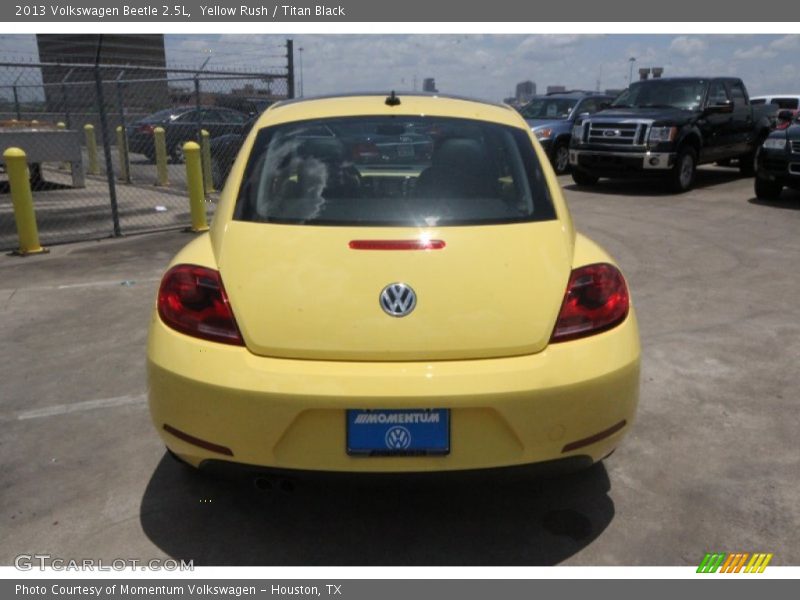 Yellow Rush / Titan Black 2013 Volkswagen Beetle 2.5L