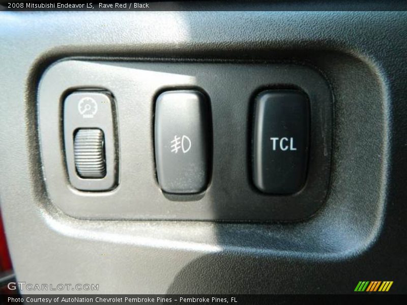 Rave Red / Black 2008 Mitsubishi Endeavor LS