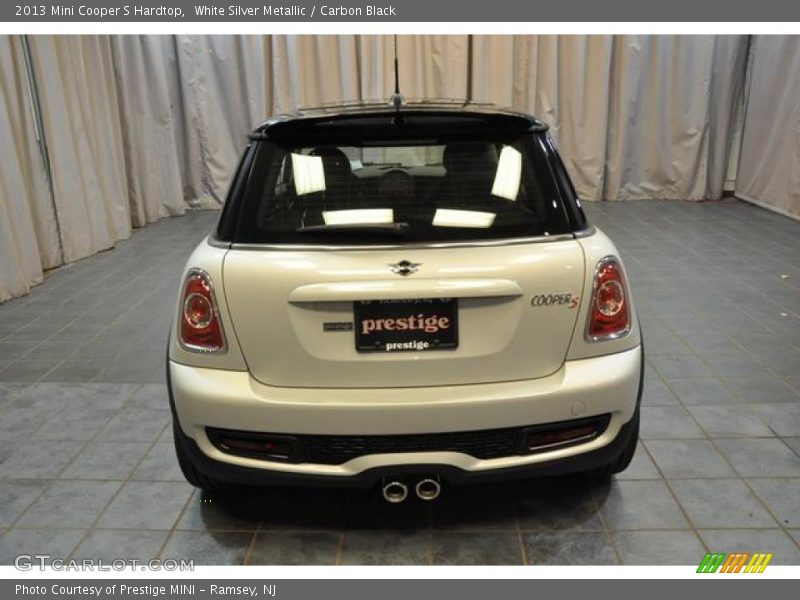 White Silver Metallic / Carbon Black 2013 Mini Cooper S Hardtop