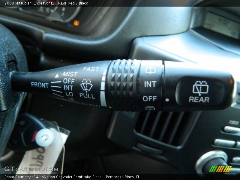 Rave Red / Black 2008 Mitsubishi Endeavor LS