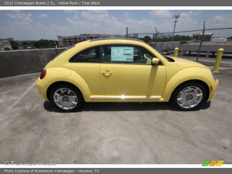 Yellow Rush / Titan Black 2013 Volkswagen Beetle 2.5L
