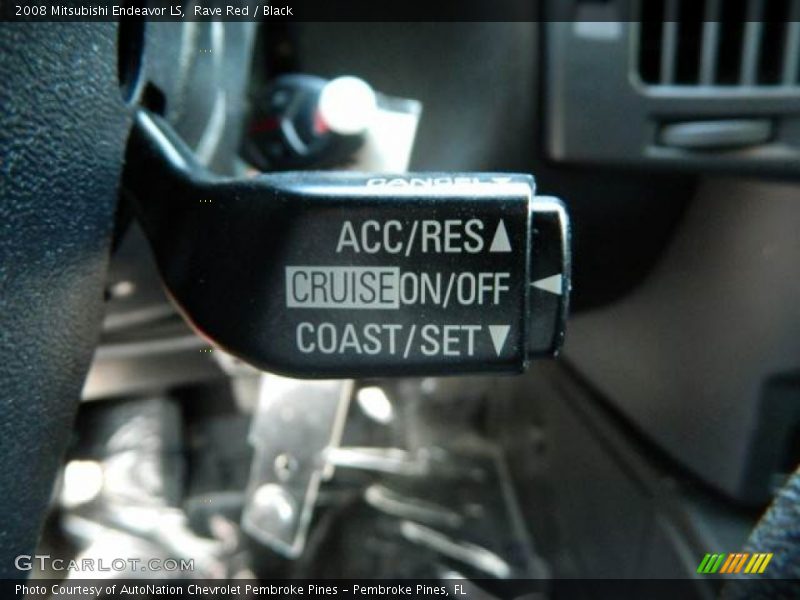 Rave Red / Black 2008 Mitsubishi Endeavor LS