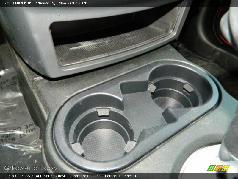 Rave Red / Black 2008 Mitsubishi Endeavor LS
