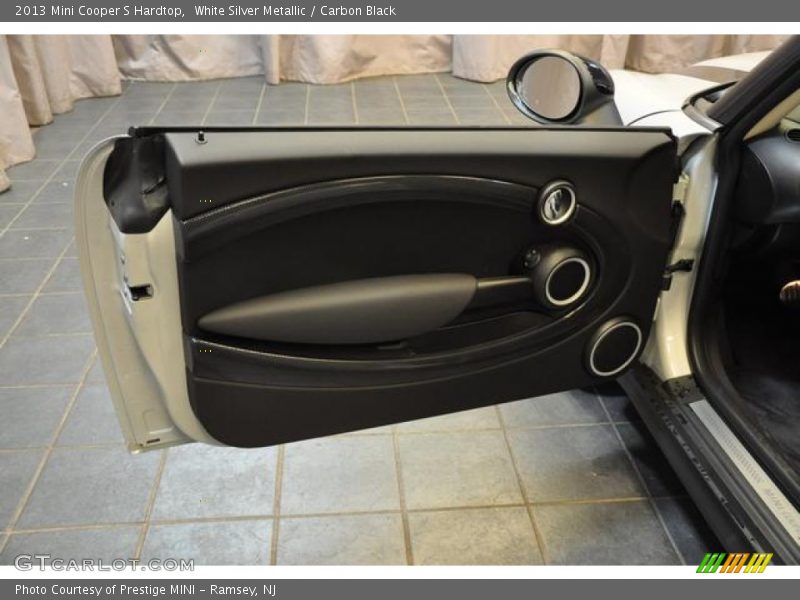 White Silver Metallic / Carbon Black 2013 Mini Cooper S Hardtop