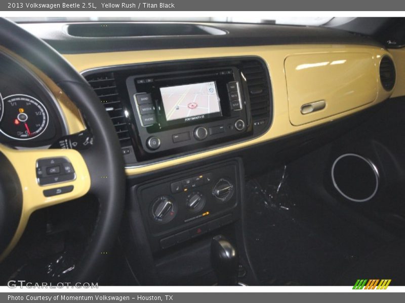 Yellow Rush / Titan Black 2013 Volkswagen Beetle 2.5L