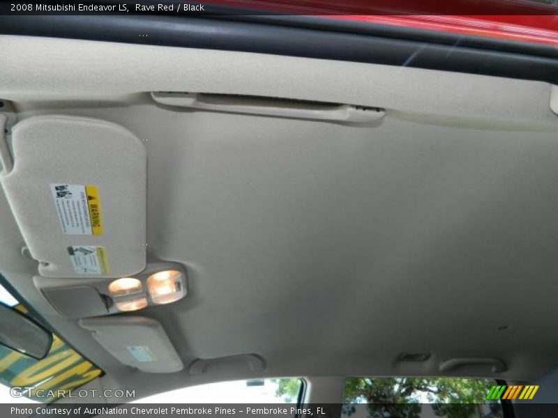 Rave Red / Black 2008 Mitsubishi Endeavor LS