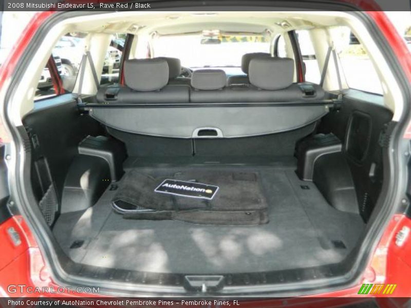 Rave Red / Black 2008 Mitsubishi Endeavor LS