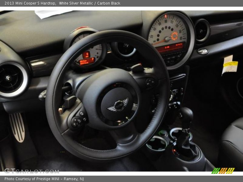 White Silver Metallic / Carbon Black 2013 Mini Cooper S Hardtop