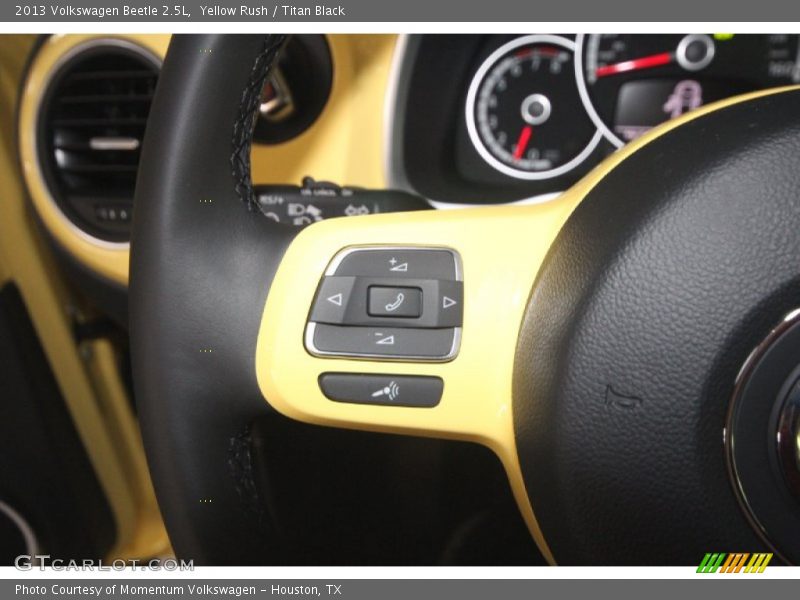 Yellow Rush / Titan Black 2013 Volkswagen Beetle 2.5L