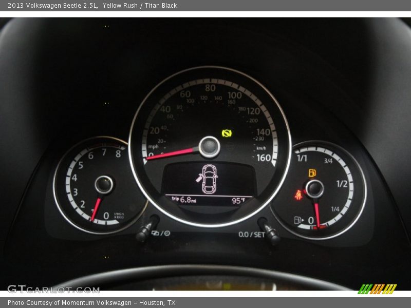Yellow Rush / Titan Black 2013 Volkswagen Beetle 2.5L