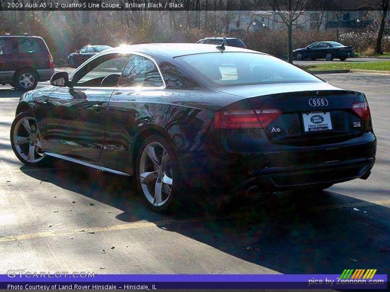 Brilliant Black / Black 2009 Audi A5 3.2 quattro S Line Coupe