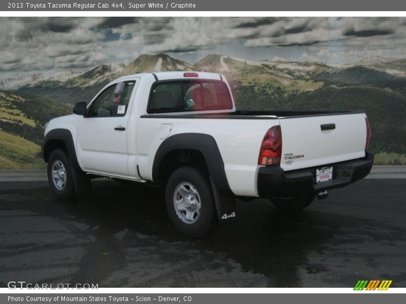 Super White / Graphite 2013 Toyota Tacoma Regular Cab 4x4