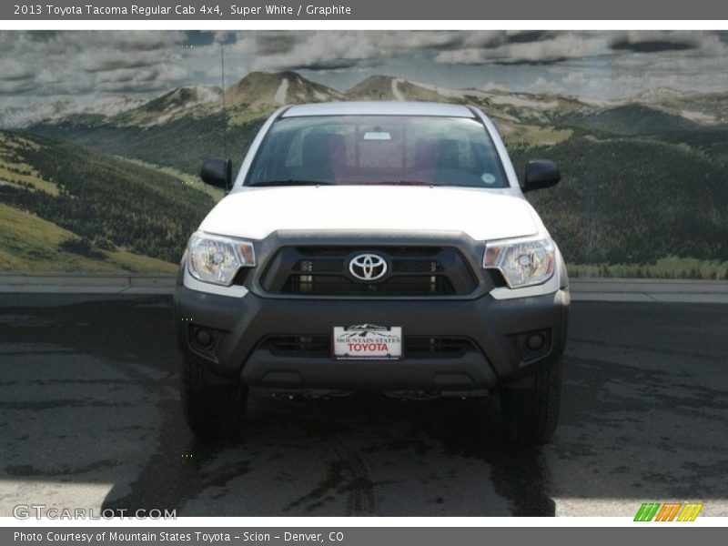 Super White / Graphite 2013 Toyota Tacoma Regular Cab 4x4