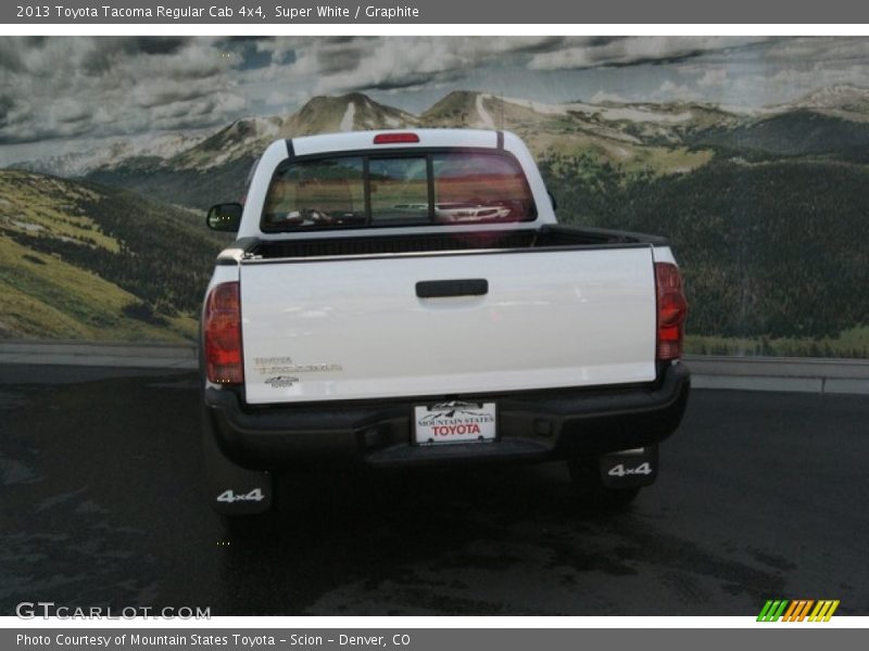 Super White / Graphite 2013 Toyota Tacoma Regular Cab 4x4