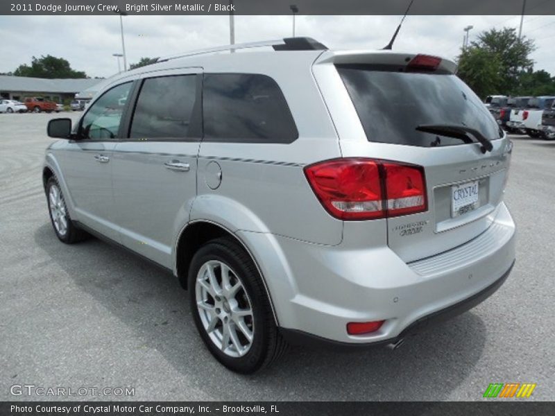 Bright Silver Metallic / Black 2011 Dodge Journey Crew