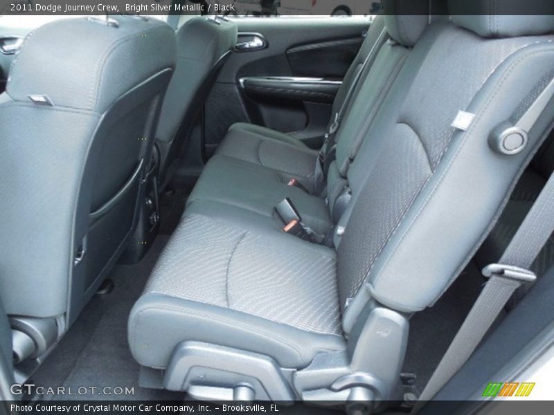Bright Silver Metallic / Black 2011 Dodge Journey Crew