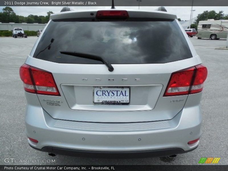 Bright Silver Metallic / Black 2011 Dodge Journey Crew