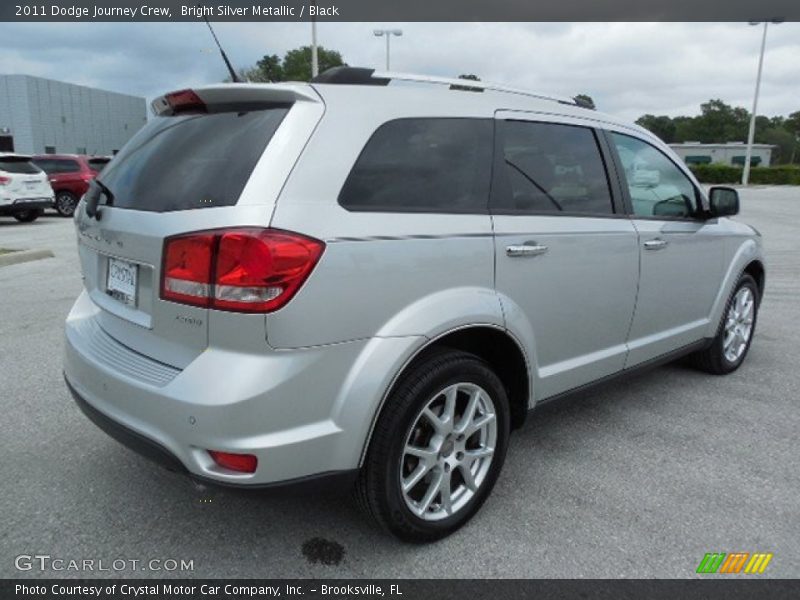 Bright Silver Metallic / Black 2011 Dodge Journey Crew