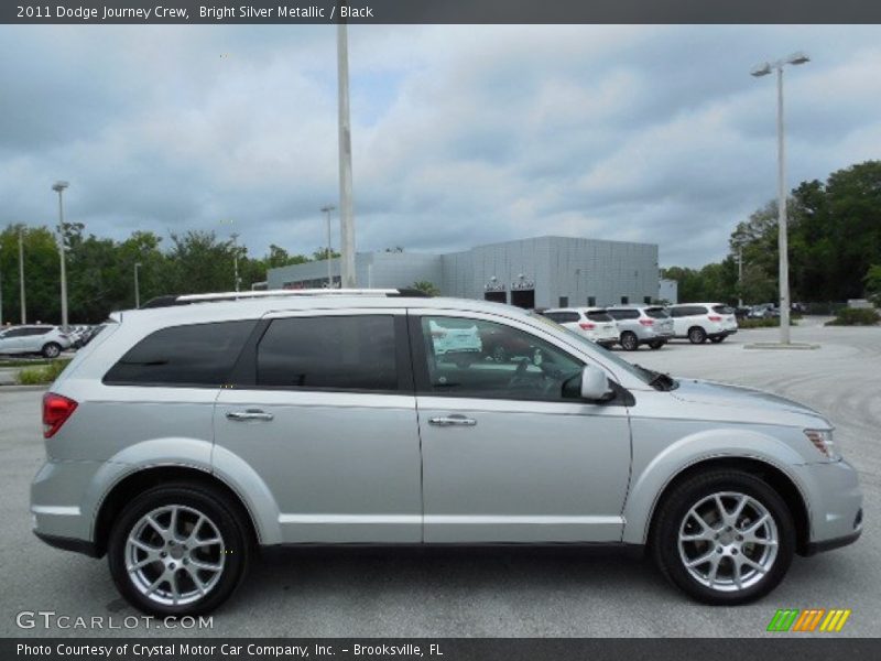 Bright Silver Metallic / Black 2011 Dodge Journey Crew