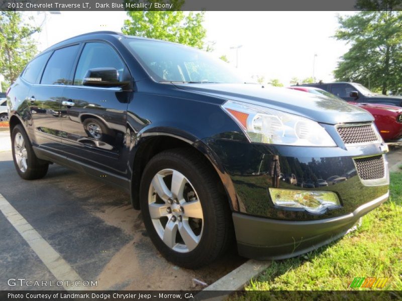 Dark Blue Metallic / Ebony 2012 Chevrolet Traverse LT
