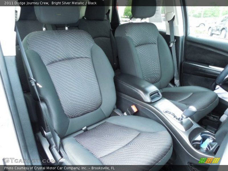 Bright Silver Metallic / Black 2011 Dodge Journey Crew