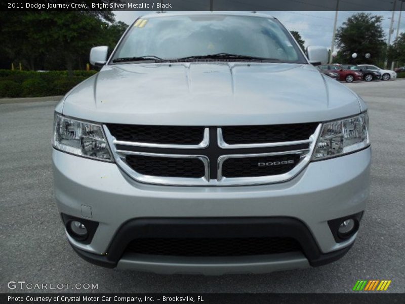 Bright Silver Metallic / Black 2011 Dodge Journey Crew