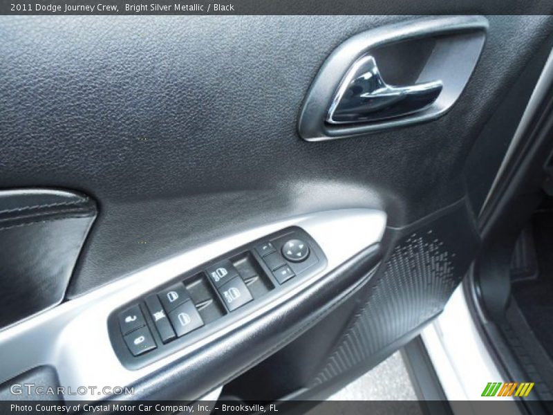 Bright Silver Metallic / Black 2011 Dodge Journey Crew