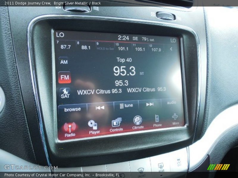 Bright Silver Metallic / Black 2011 Dodge Journey Crew