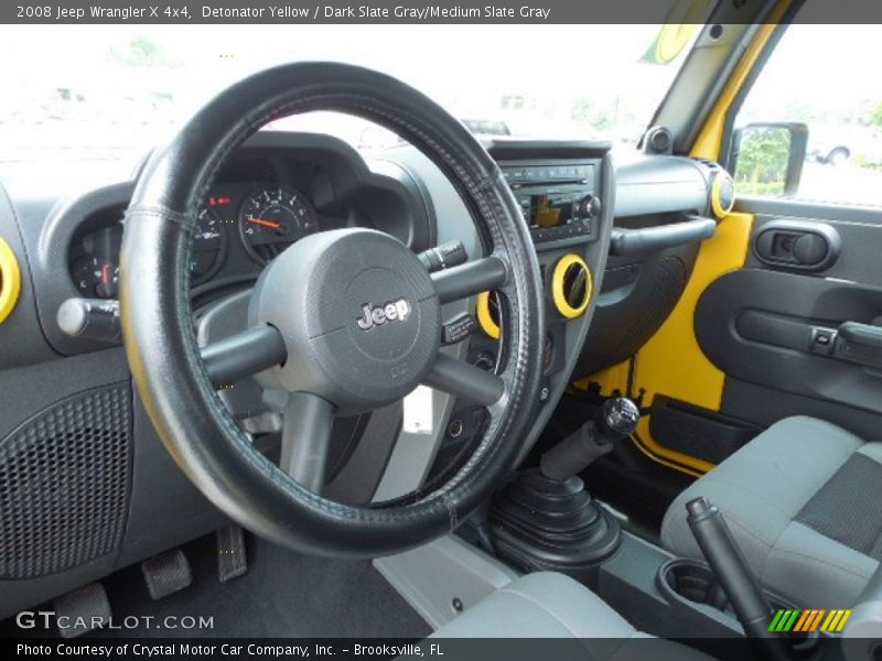 Detonator Yellow / Dark Slate Gray/Medium Slate Gray 2008 Jeep Wrangler X 4x4