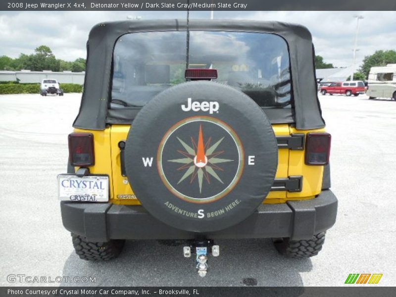 Detonator Yellow / Dark Slate Gray/Medium Slate Gray 2008 Jeep Wrangler X 4x4