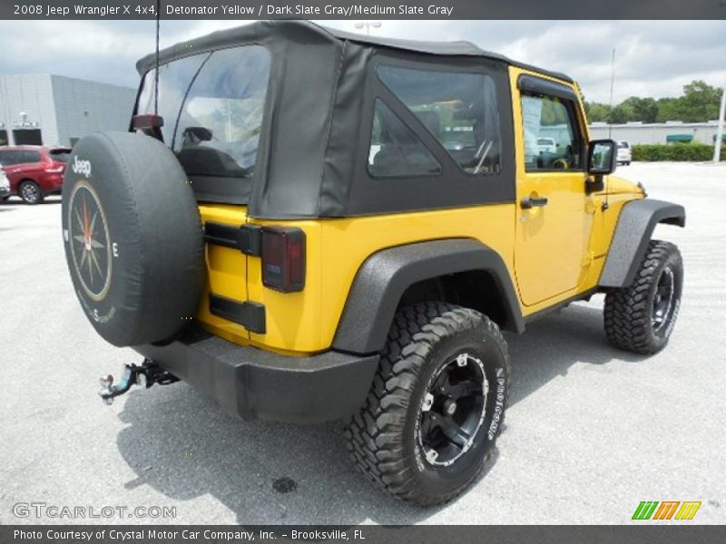 Detonator Yellow / Dark Slate Gray/Medium Slate Gray 2008 Jeep Wrangler X 4x4