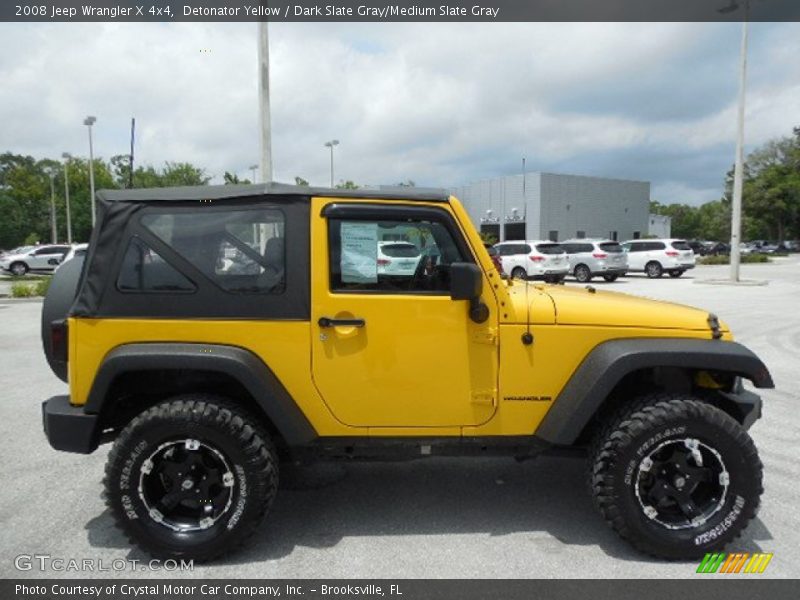 Detonator Yellow / Dark Slate Gray/Medium Slate Gray 2008 Jeep Wrangler X 4x4