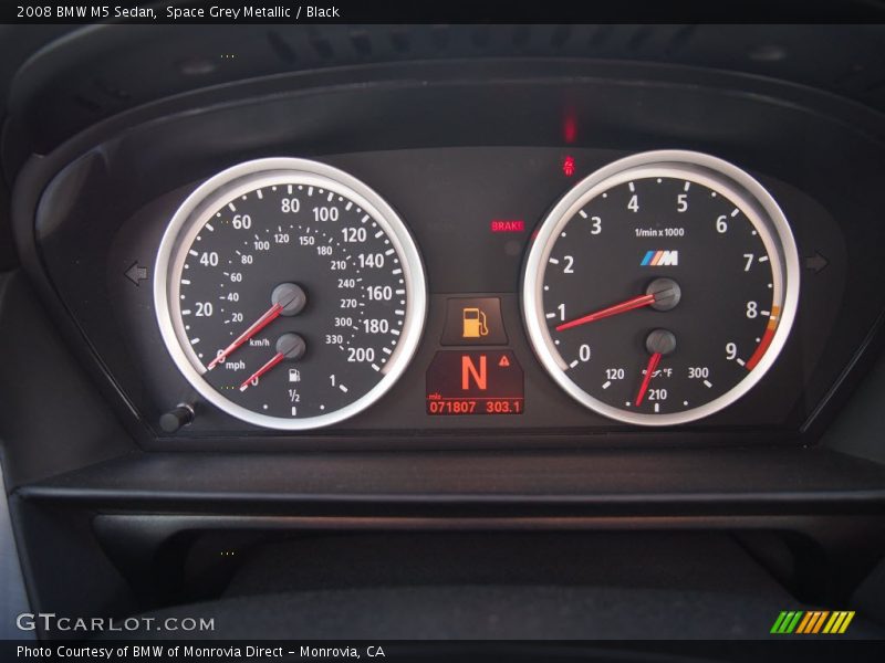 Space Grey Metallic / Black 2008 BMW M5 Sedan