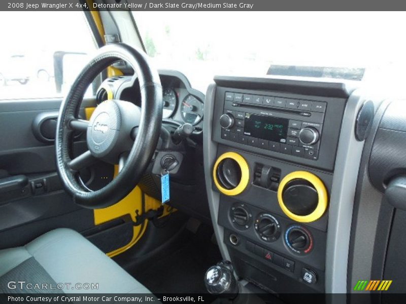 Detonator Yellow / Dark Slate Gray/Medium Slate Gray 2008 Jeep Wrangler X 4x4