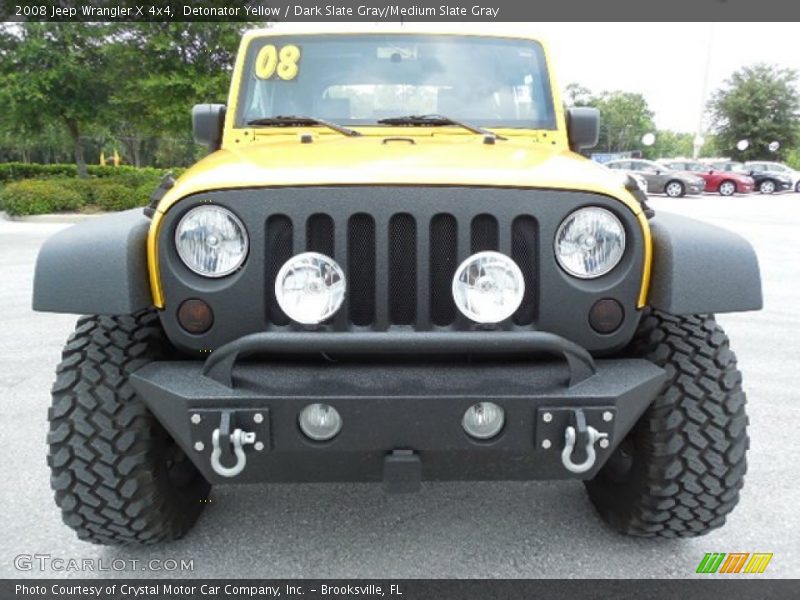 Detonator Yellow / Dark Slate Gray/Medium Slate Gray 2008 Jeep Wrangler X 4x4