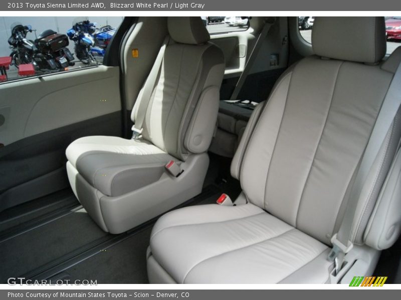 Blizzard White Pearl / Light Gray 2013 Toyota Sienna Limited AWD