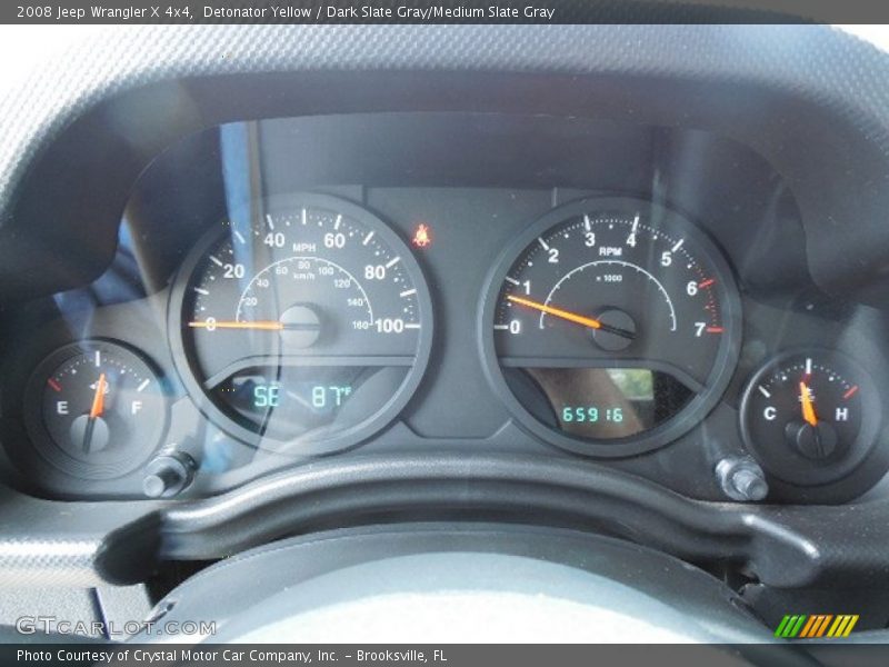 Detonator Yellow / Dark Slate Gray/Medium Slate Gray 2008 Jeep Wrangler X 4x4