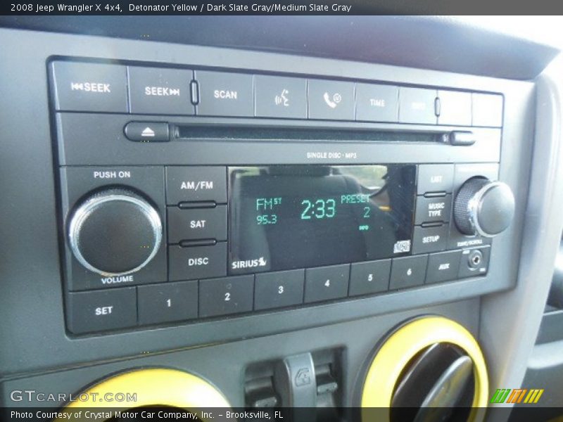 Detonator Yellow / Dark Slate Gray/Medium Slate Gray 2008 Jeep Wrangler X 4x4