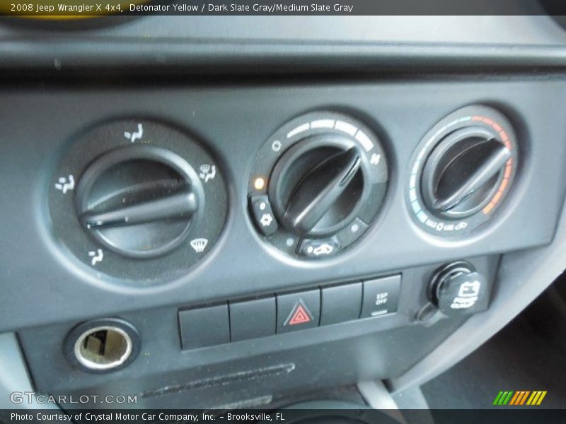 Detonator Yellow / Dark Slate Gray/Medium Slate Gray 2008 Jeep Wrangler X 4x4