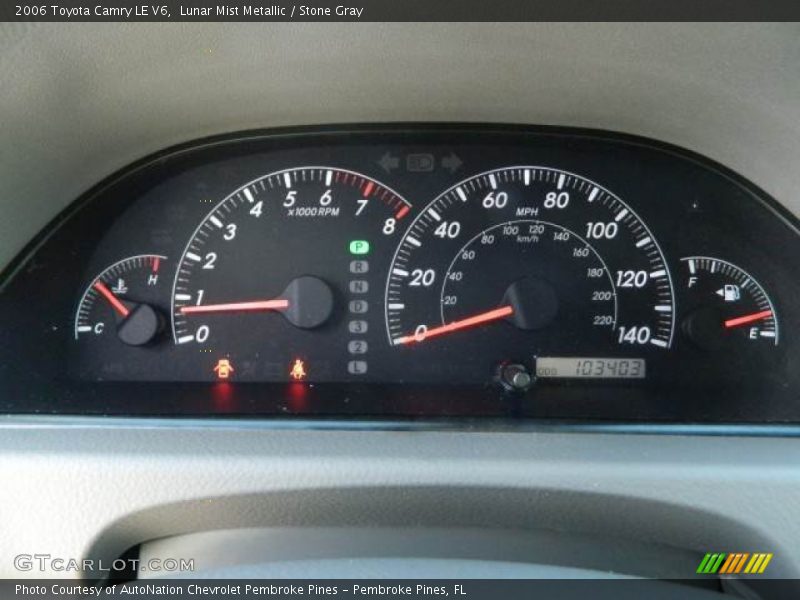 Lunar Mist Metallic / Stone Gray 2006 Toyota Camry LE V6