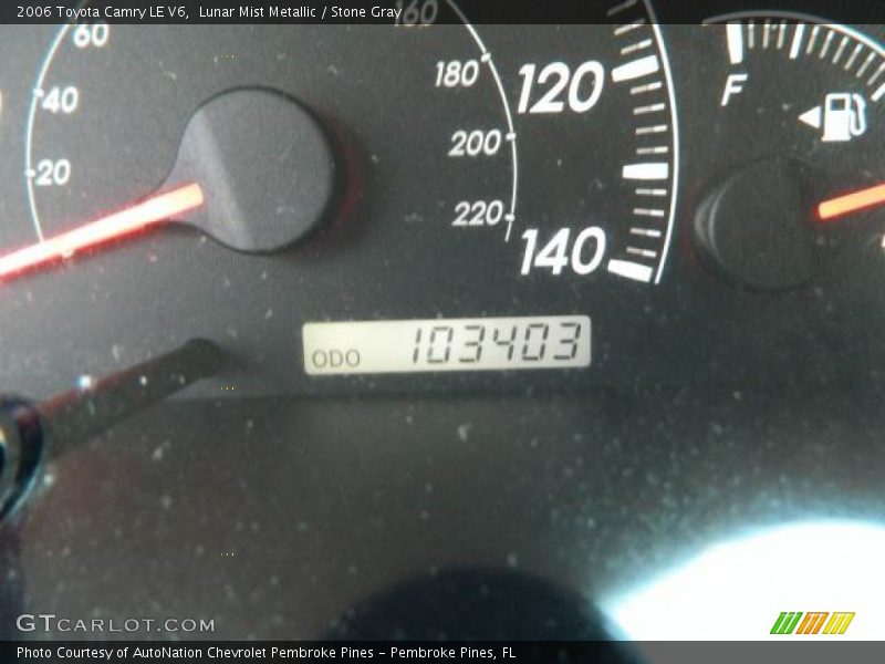 Lunar Mist Metallic / Stone Gray 2006 Toyota Camry LE V6