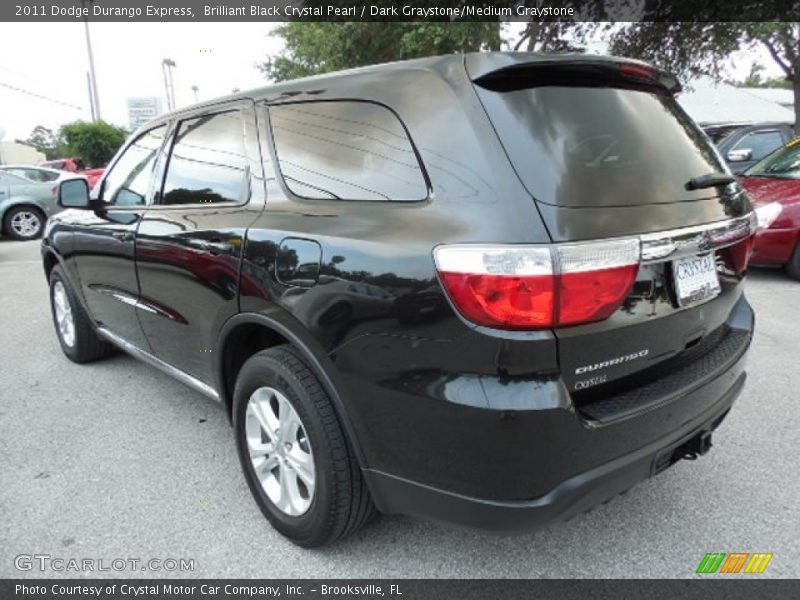 Brilliant Black Crystal Pearl / Dark Graystone/Medium Graystone 2011 Dodge Durango Express