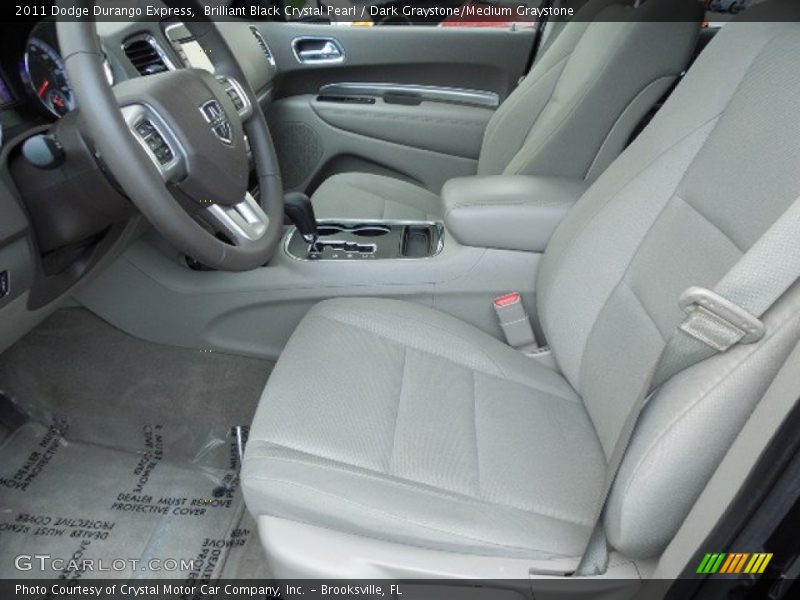 Brilliant Black Crystal Pearl / Dark Graystone/Medium Graystone 2011 Dodge Durango Express