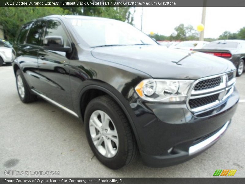 Brilliant Black Crystal Pearl / Dark Graystone/Medium Graystone 2011 Dodge Durango Express