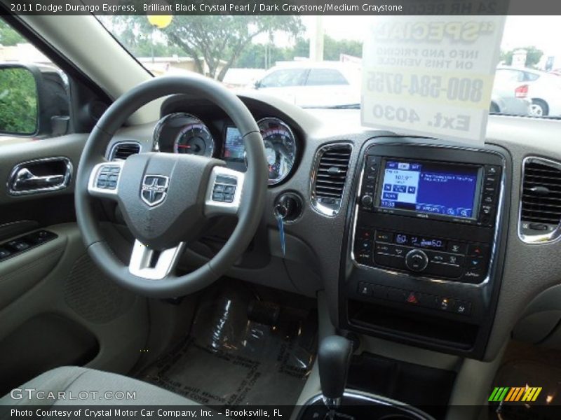 Brilliant Black Crystal Pearl / Dark Graystone/Medium Graystone 2011 Dodge Durango Express