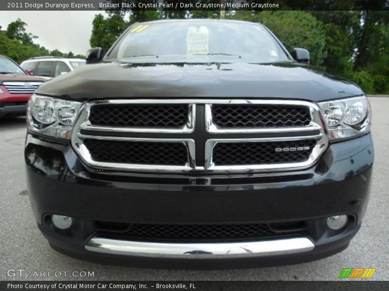 Brilliant Black Crystal Pearl / Dark Graystone/Medium Graystone 2011 Dodge Durango Express