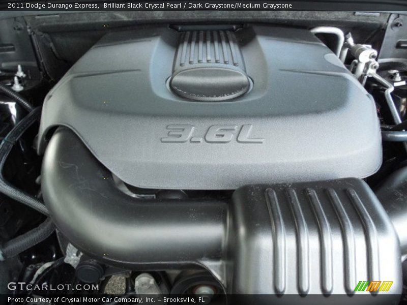 Brilliant Black Crystal Pearl / Dark Graystone/Medium Graystone 2011 Dodge Durango Express