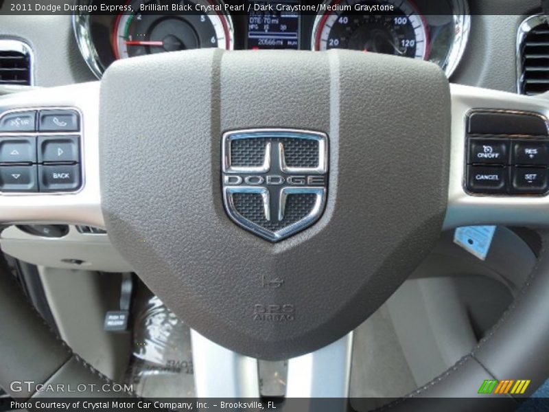 Brilliant Black Crystal Pearl / Dark Graystone/Medium Graystone 2011 Dodge Durango Express
