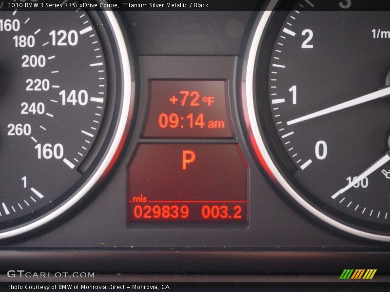 Titanium Silver Metallic / Black 2010 BMW 3 Series 335i xDrive Coupe