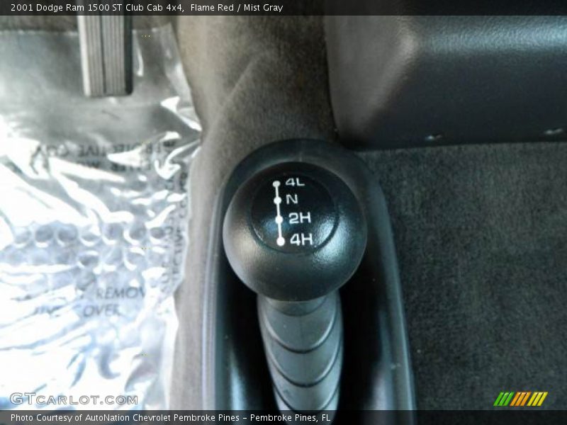 Flame Red / Mist Gray 2001 Dodge Ram 1500 ST Club Cab 4x4